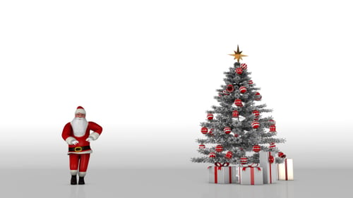 Père Noël et arbre de Noël