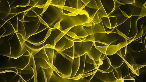 Dynamic Abstract Yellow Wavy Mesh Loop Background