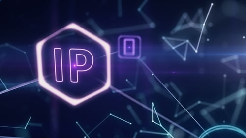 Infographies de topologie de réseau tridimensionnelle avec adresses IP