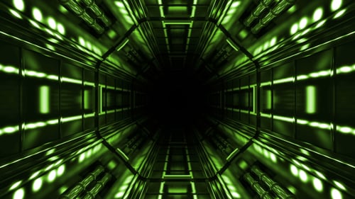 Green Spaceship Corridor