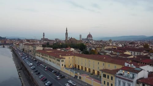 Florence Cityscape Aerial View