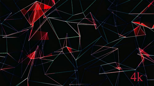 Abstrakter roter polygonaler Hintergrund