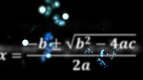 Dynamic Mathematical Formulas Kinetic Typography Background