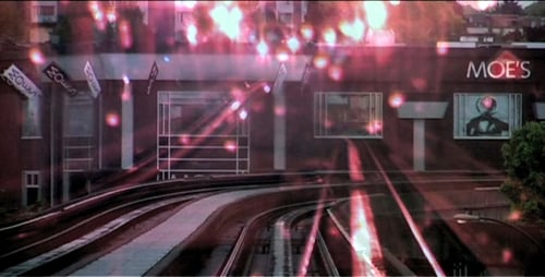 Digital Glitch Light Ray Transition Effect