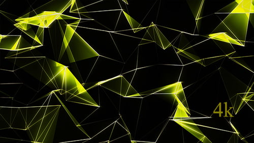 Abstrait Géométrique Jaune