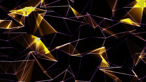 Abstract Geometrical Yellow Background