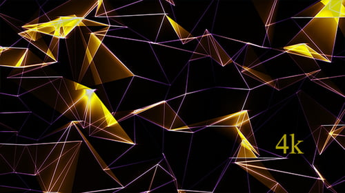 Abstract Geometrical Yellow Background