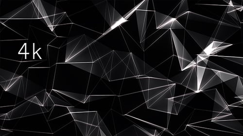 Abstract Glowing Plexus Network Technology Loop Background
