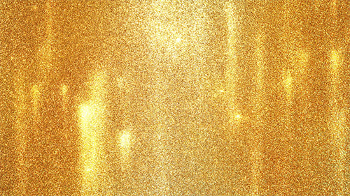 Golden Glitter Particles Shimmering Light Background Loop