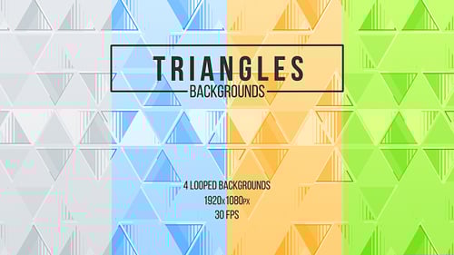 Animated Geometric Triangular Background Pack