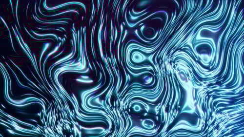 Abstract Flowing Neon Wavy Lines Background