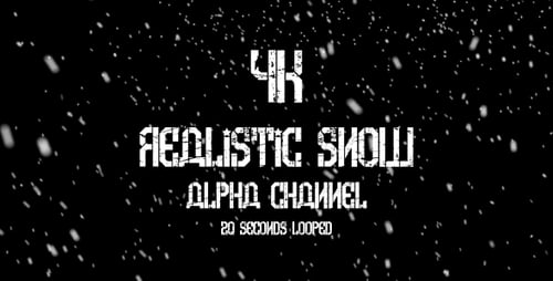 Realistic Falling White Snow Particles Effect