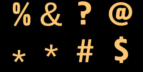 Symbols 3D Rotation