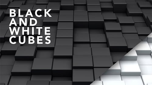 Black and White Cubes