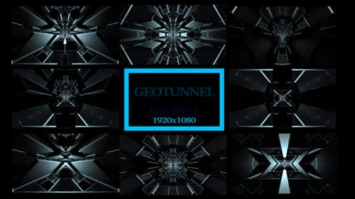 Geotunnel-Hintergrund VJ Pack