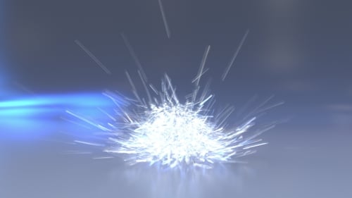 Elegant Sparkling Crystal Particles Reveal Animation