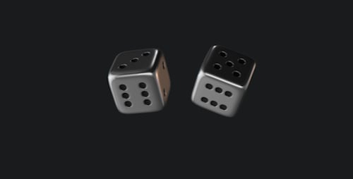 3D Dice Roll Animation for Transition or Reveal