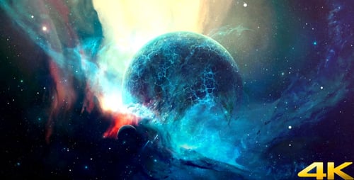 Space Nebula Planet