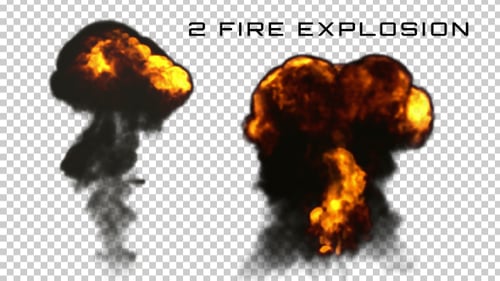 2 Animación de explosión de fuego