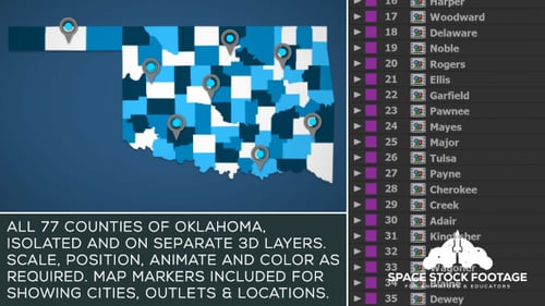 Kit de mapas de Oklahoma