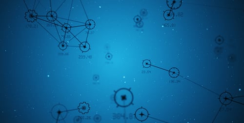 Abstract Technology Network Data Connections Background