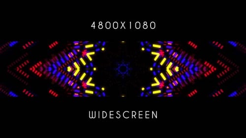 Abstract Geometric Light Tunnel Kaleidoscope Background