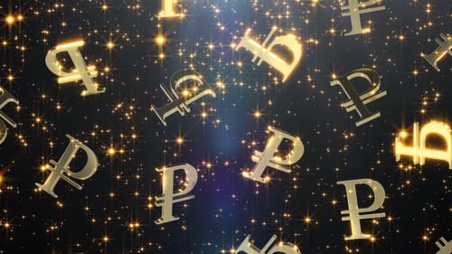 Golden Ruble Signs