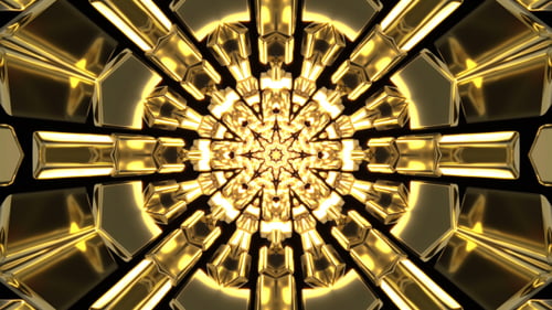 Gold Kaleidoscope Background
