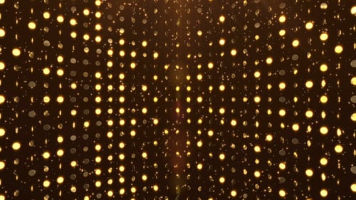 Shimmering Golden Dots Loop Background