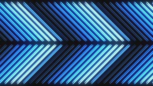 Paquete de tubos de luz azul