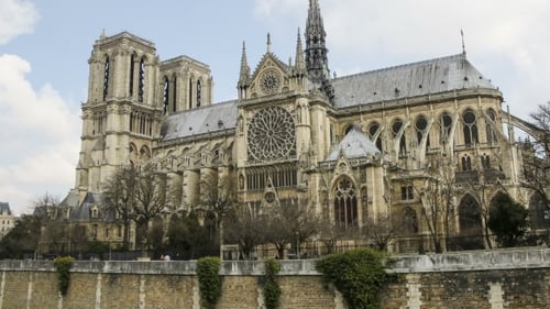 Notre Dame De Paris, or Notre Dame Cathedral, Paris, France.