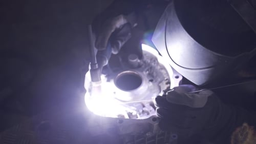 Welding of the Aluminium in Motorcycle Garage Repear