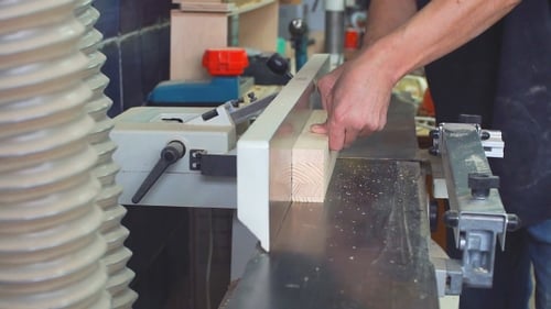 Workman in Joinery Workshop