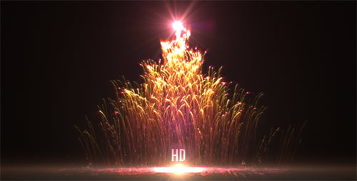 Roter Weihnachtsbaum