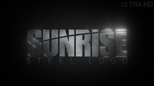 Dynamic Metallic Logo Reveal with Light Flares