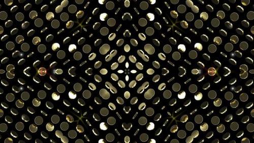 Glamorous Gold Disco Lights Looping Background