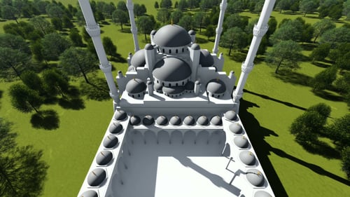 Top View of the Mosque