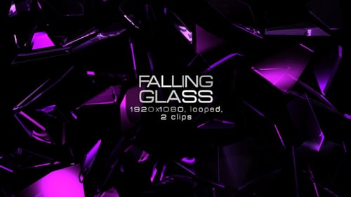 Falling Glass VJ Pack