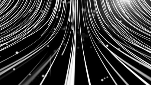 Nahtloser abstrakter Hintergrund mit Animationsbewegung von Linien für Glasfasernetz