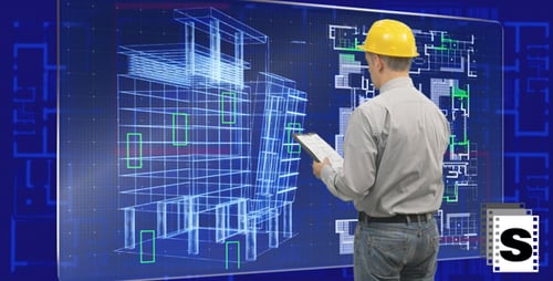 Builder Using futuristic Screen