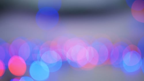 Lumières floues de couleurs vives