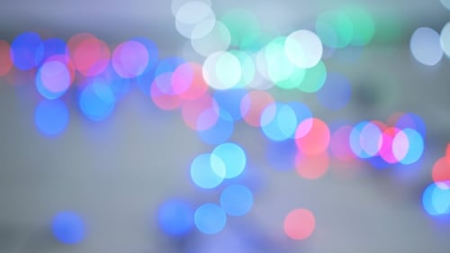 Abstract Colorful Bokeh Lights Shimmering