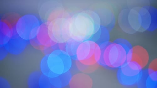 Abstract Animated Lights Bokeh Background