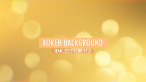 Abstract Golden Bokeh Lights Seamless Loop Background