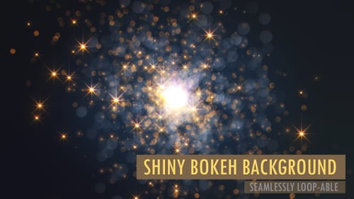 Fondo de bucle de partículas brillantes de Bokeh V3