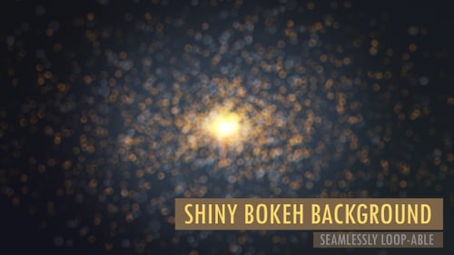 Fondo de bucle de partículas brillantes de Bokeh V7