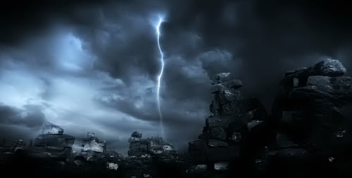 Epic Light Burst Reveals Over Cairns in Dramatic Landscape