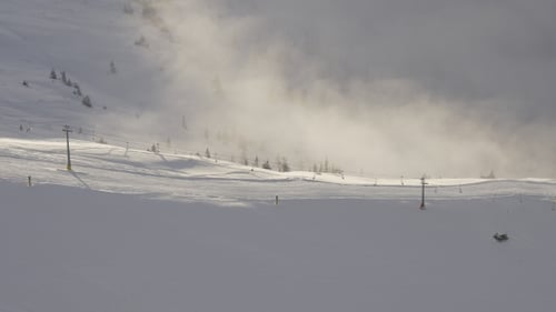 Ski Slope in the Austrian Alps