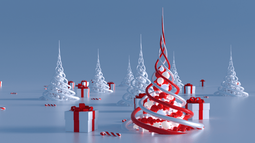 Abstract Christmas and New Year Animated Title Reveal