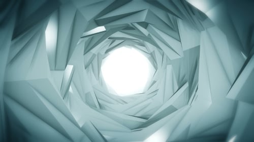 Abstract Technology Tunnel